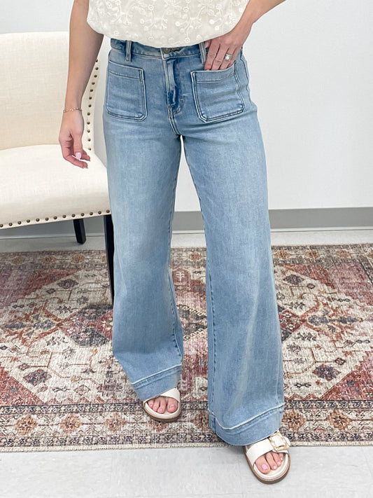 Hidden Nori Wide Leg Jeans Medium Wash