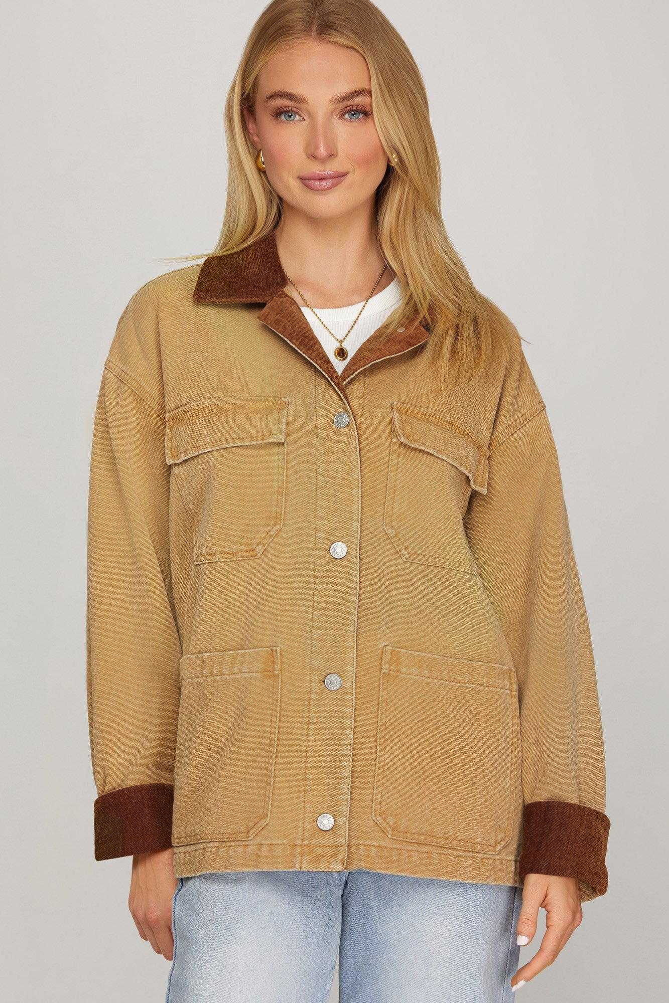 Trendsetter Washed Barn Jacket Tan
