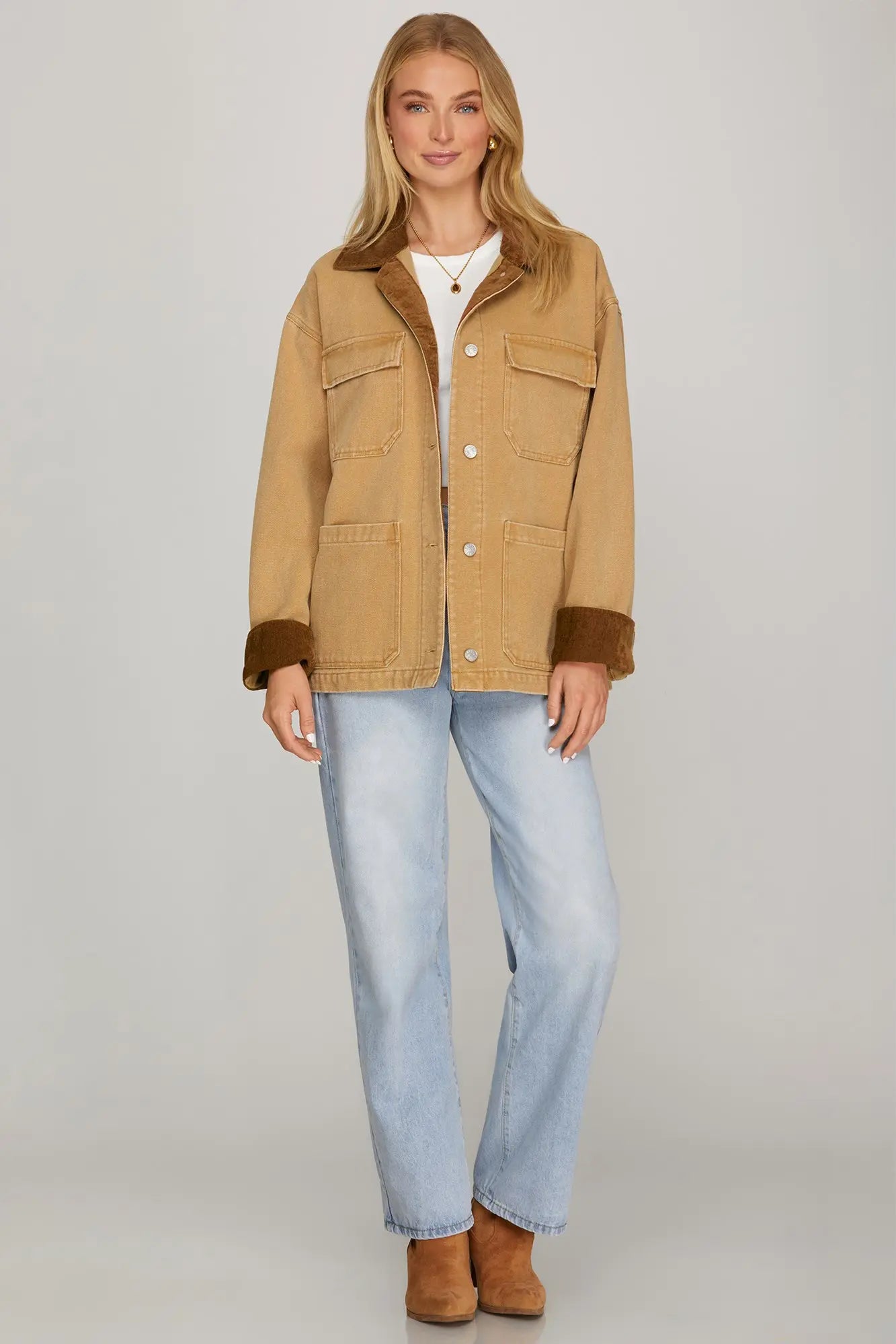 Trendsetter Washed Barn Jacket Tan