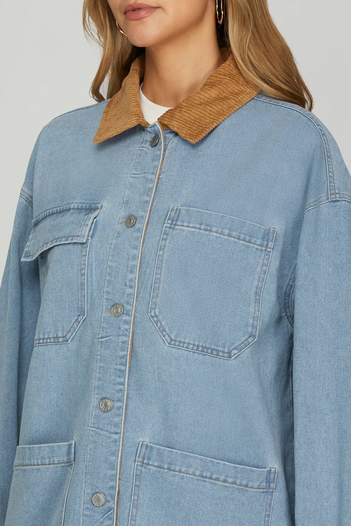 Trendsetter Washed Barn Jacket Light Denim