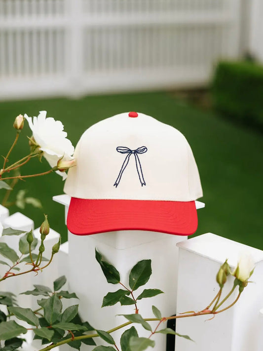 USA Bow Embroidered Hat