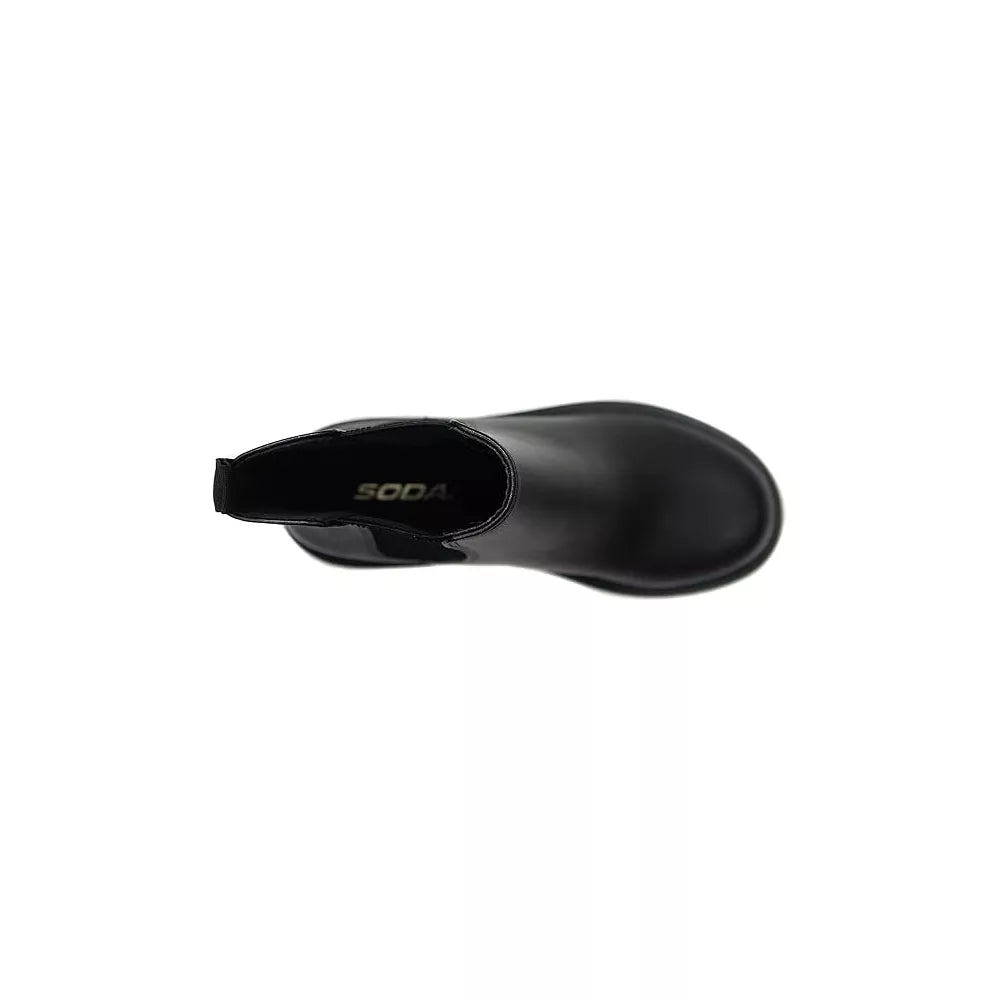 Soda Paden Chelsea Lug Boots Black