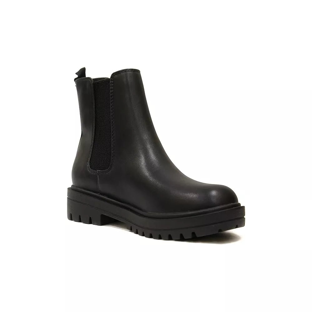Soda Paden Chelsea Lug Boots Black