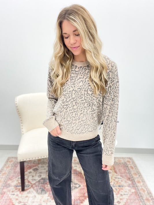The Tanner Leopard Sweater