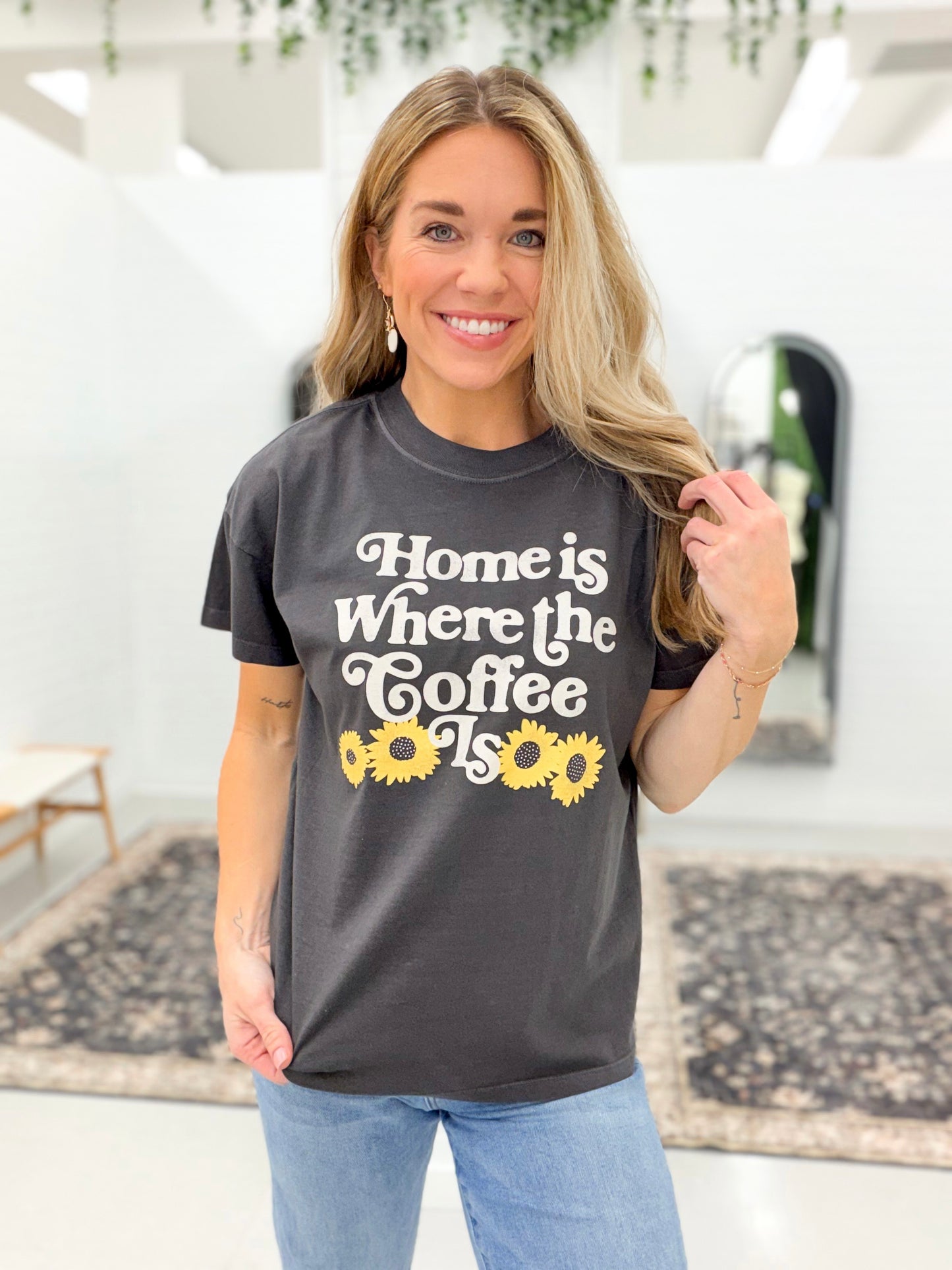 Girl Dangerous Where The Coffee Is Graphic Tee