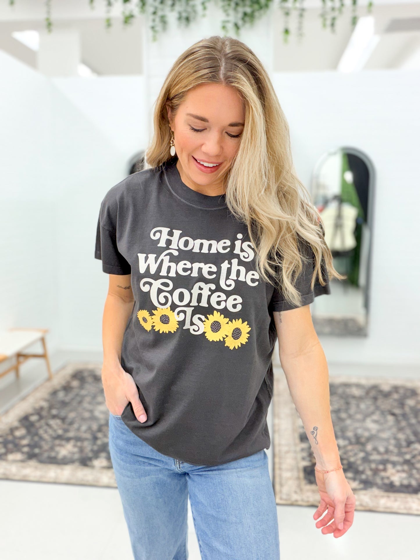 Girl Dangerous Where The Coffee Is Graphic Tee