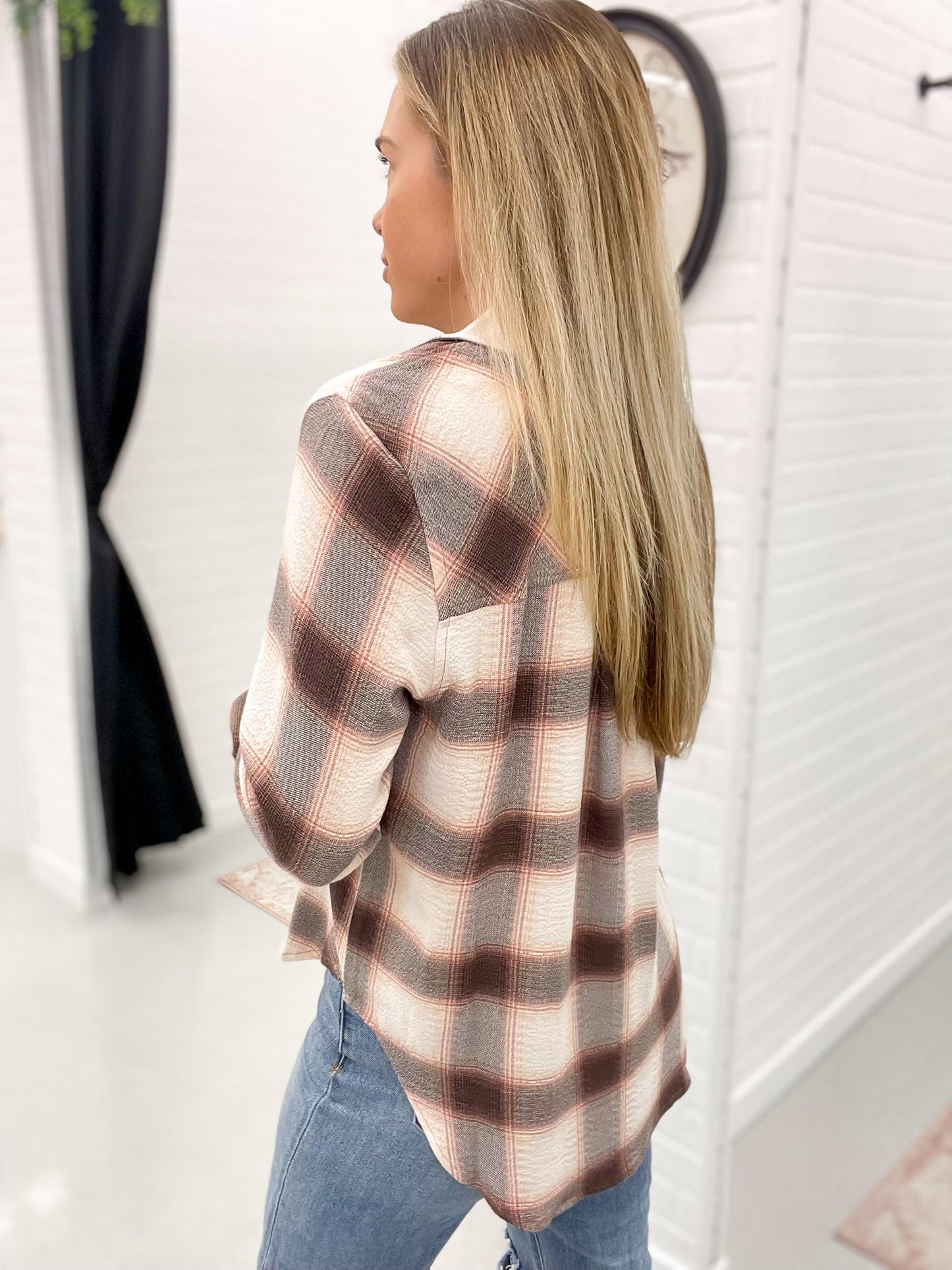 The Daphne Shirt Cedar Plaid