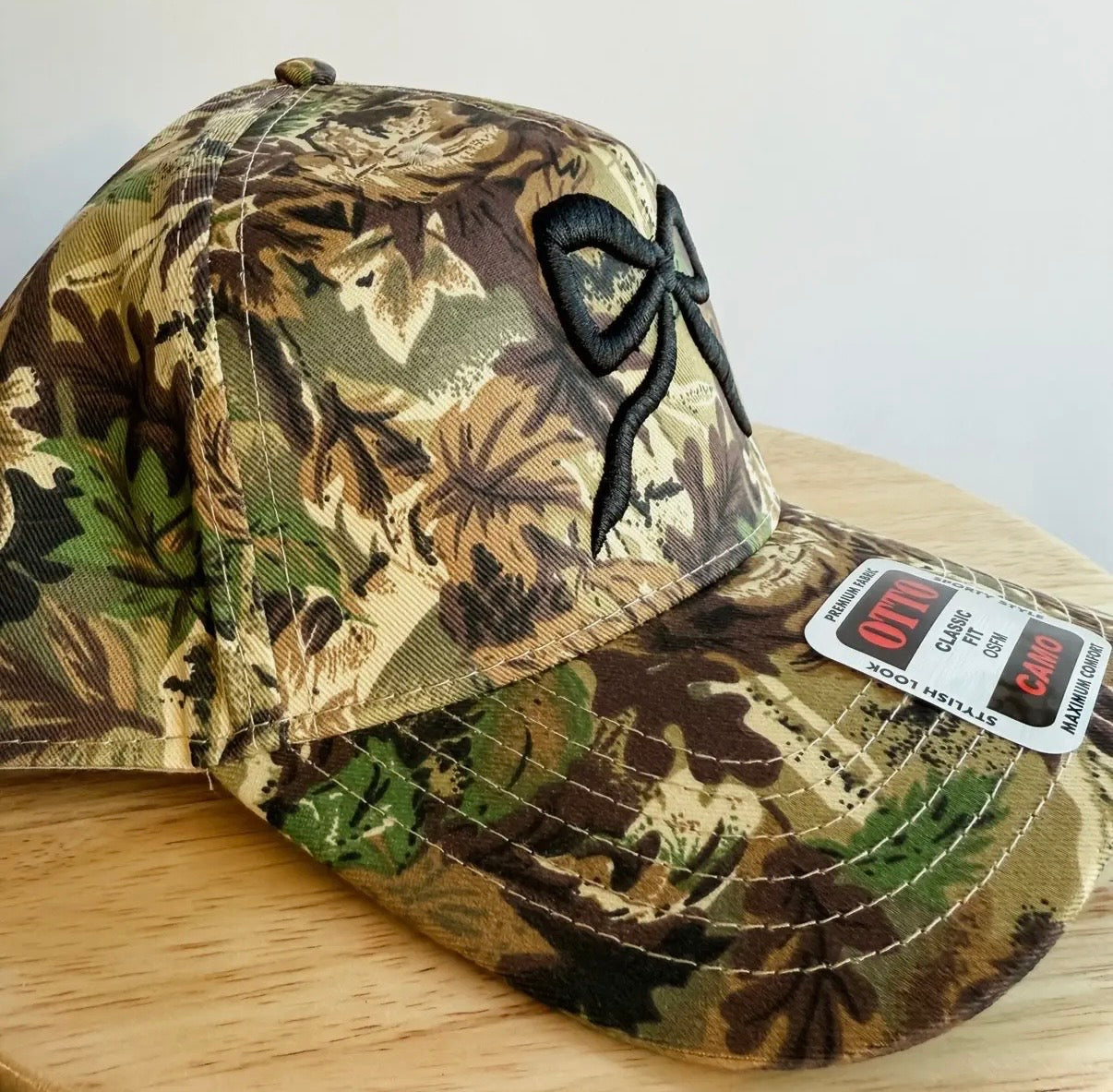 Bow Camouflage Embroidered Hat