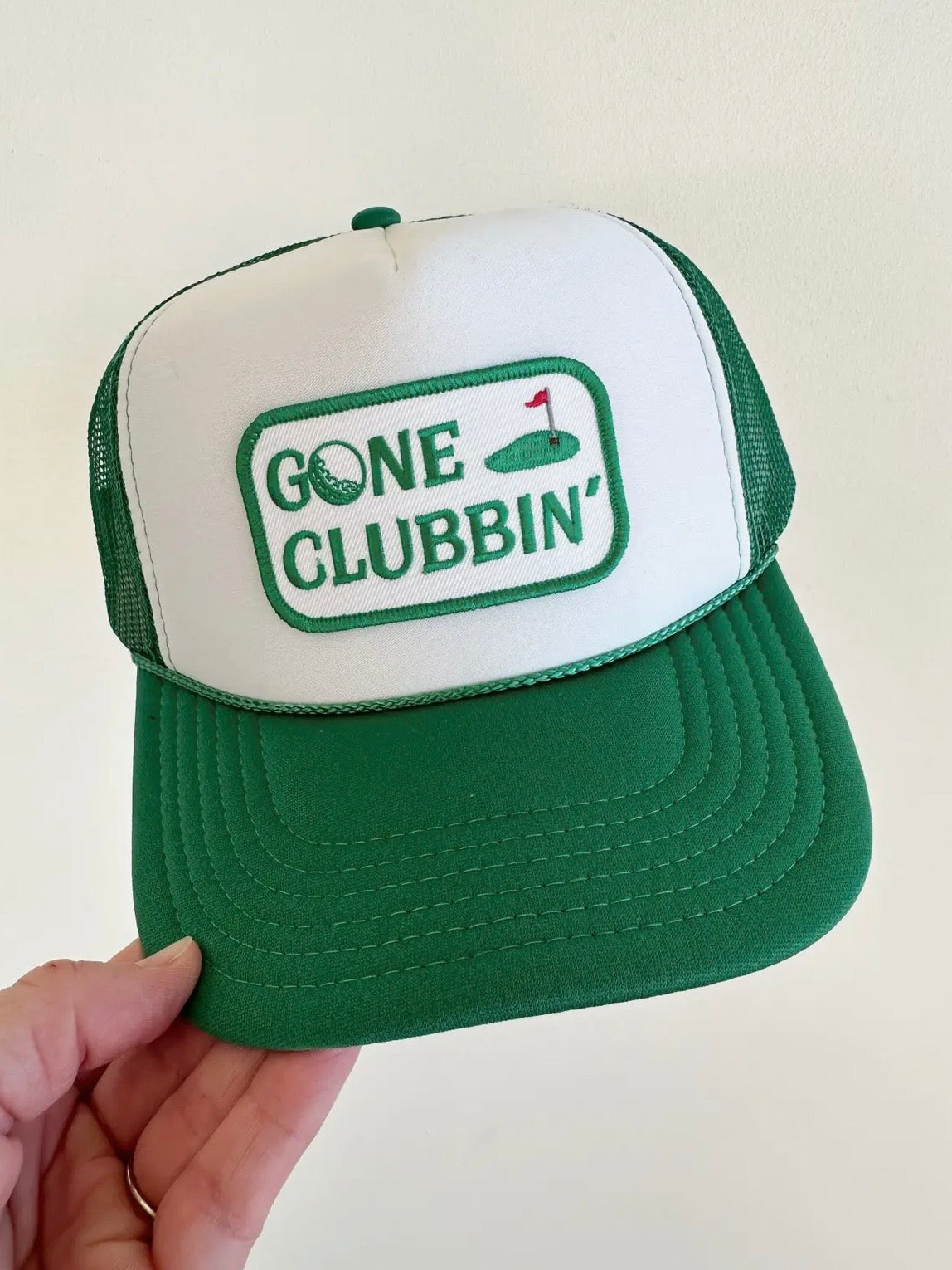 Gone Clubbin' Patch Golf Trucker Hat