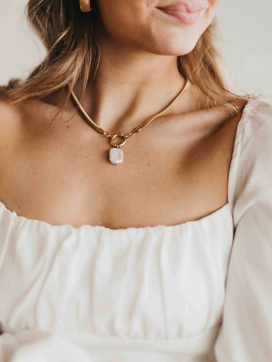 Mother of Pearl Waterproof Necklace