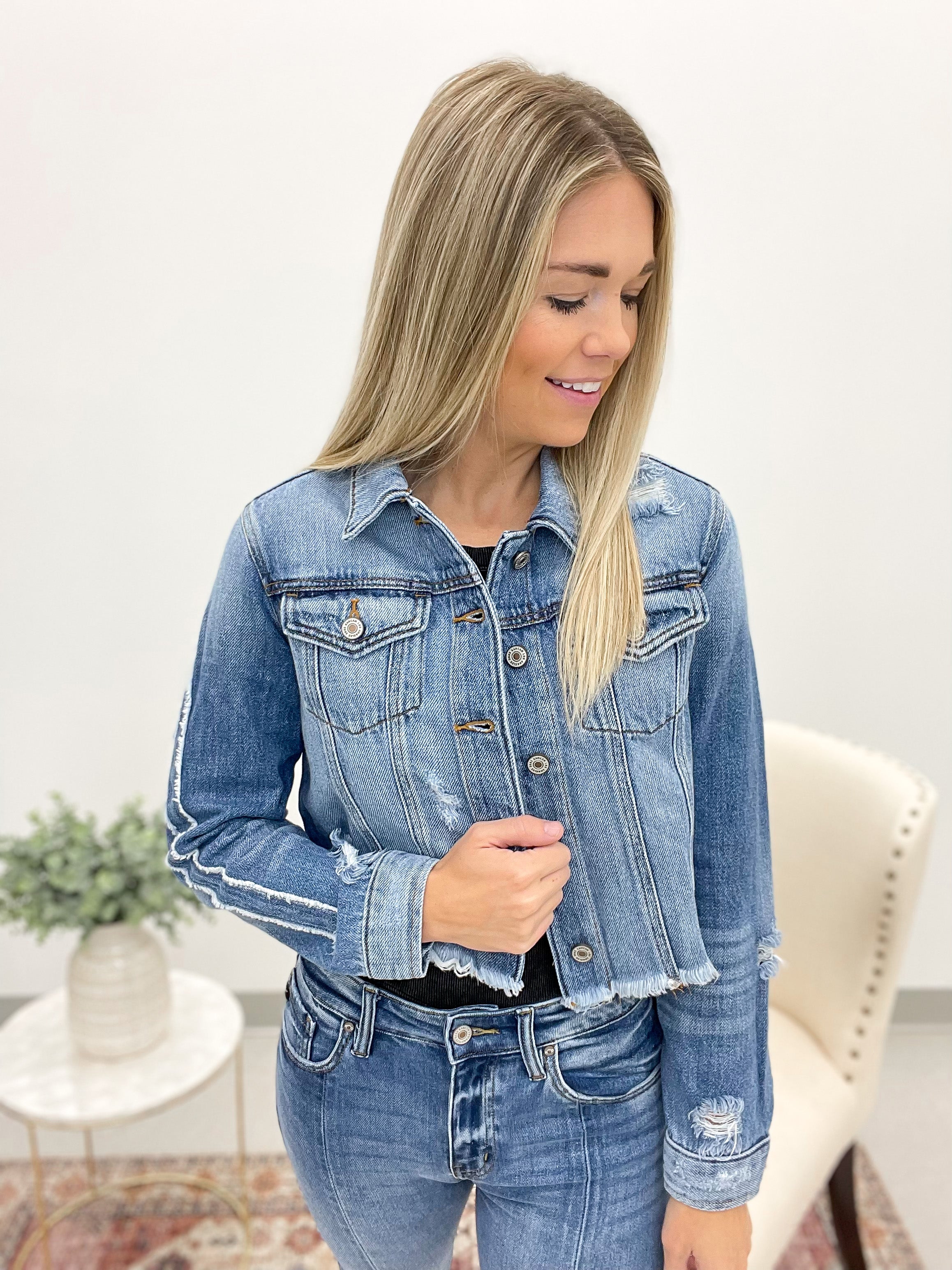 The Lainey Denim Jacket – Wave Avenue