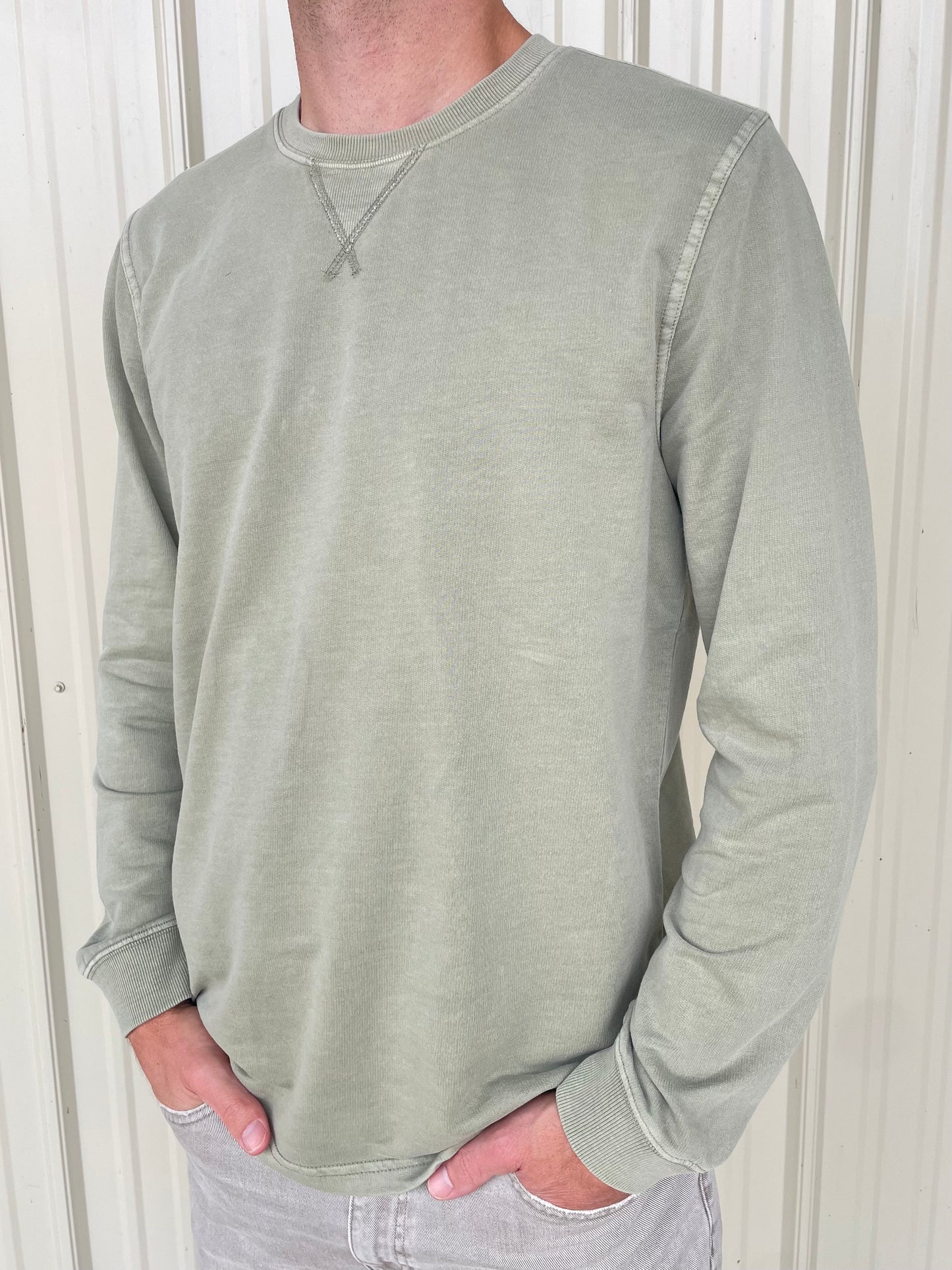 Hemsworth Long Sleeve Shirt Grey Sage