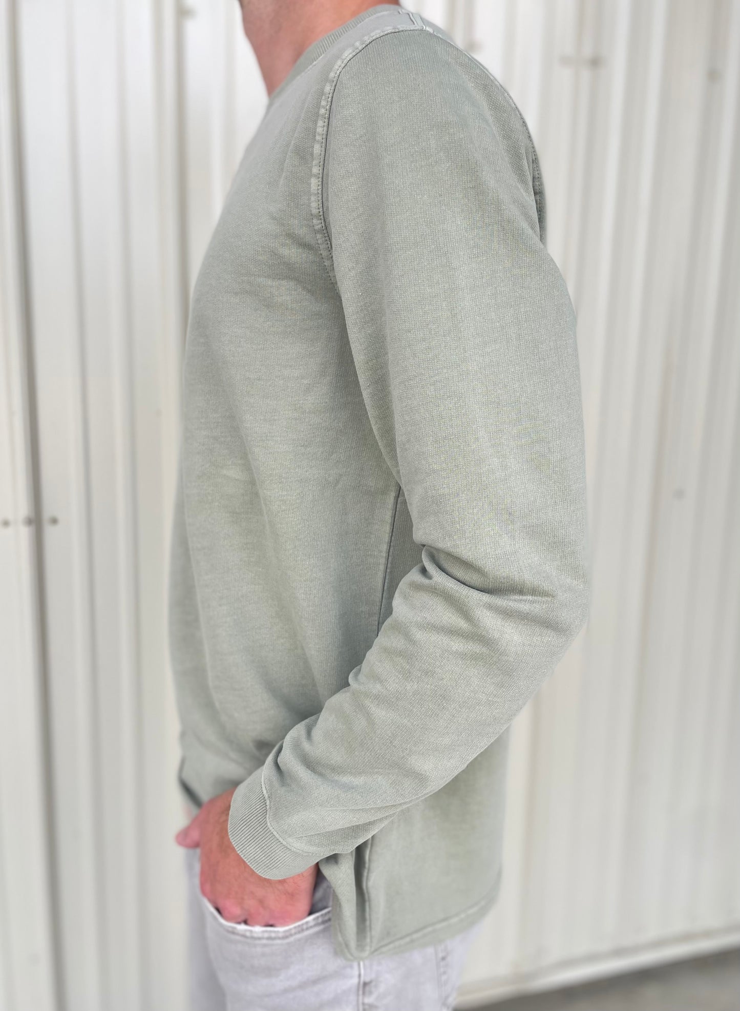 Hemsworth Long Sleeve Shirt Grey Sage