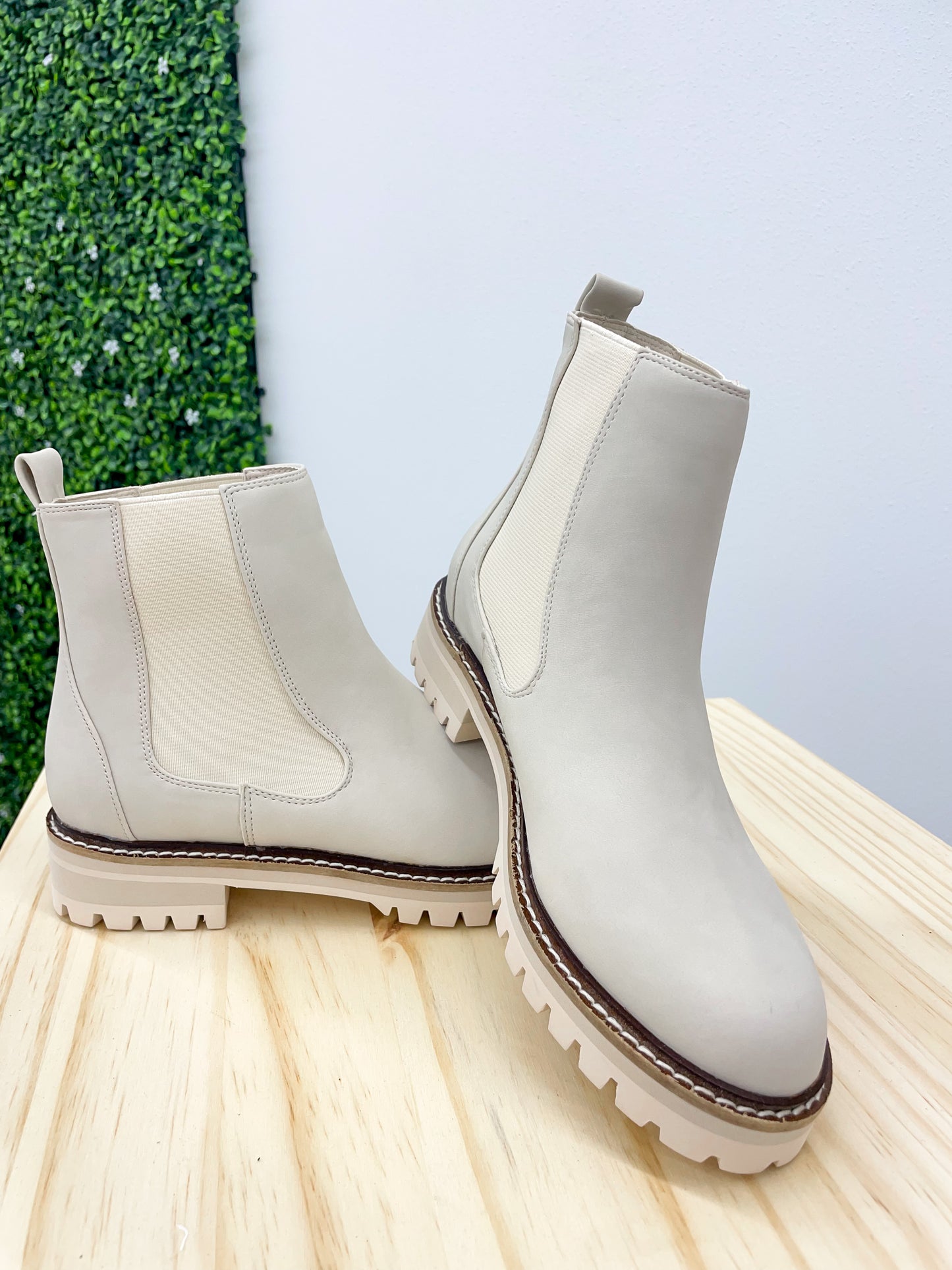 The Grace Ankle Booties Cream