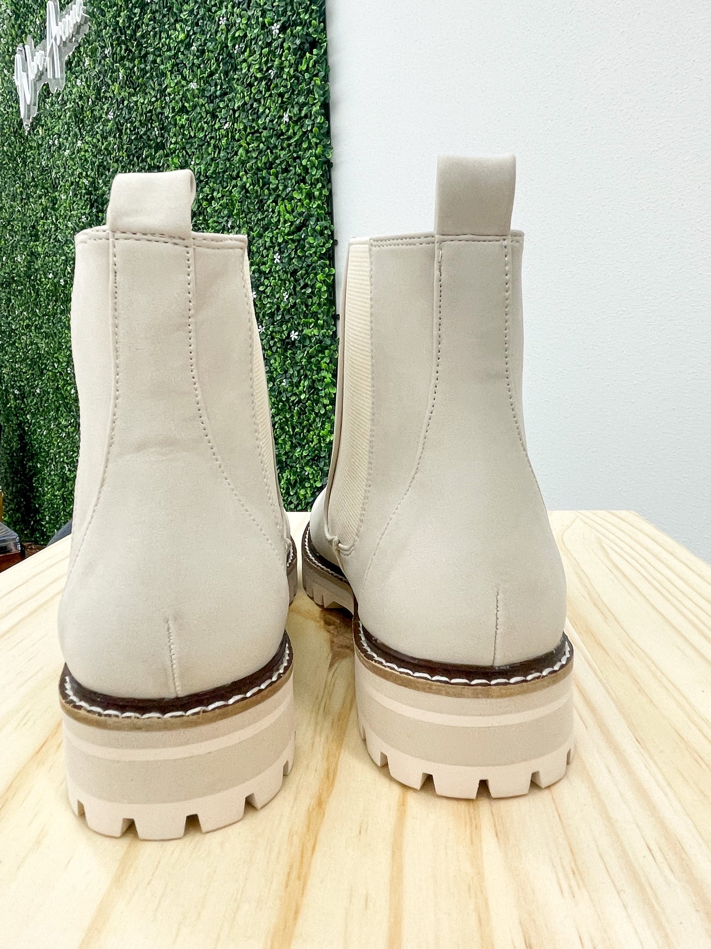 The Grace Ankle Booties Cream