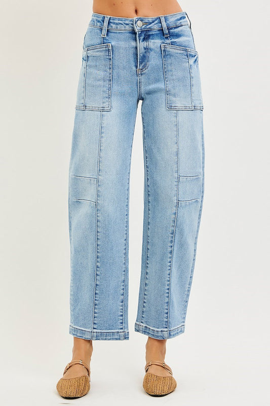 The Cody High Rise Ankle Boyfriend Jeans Light Wash