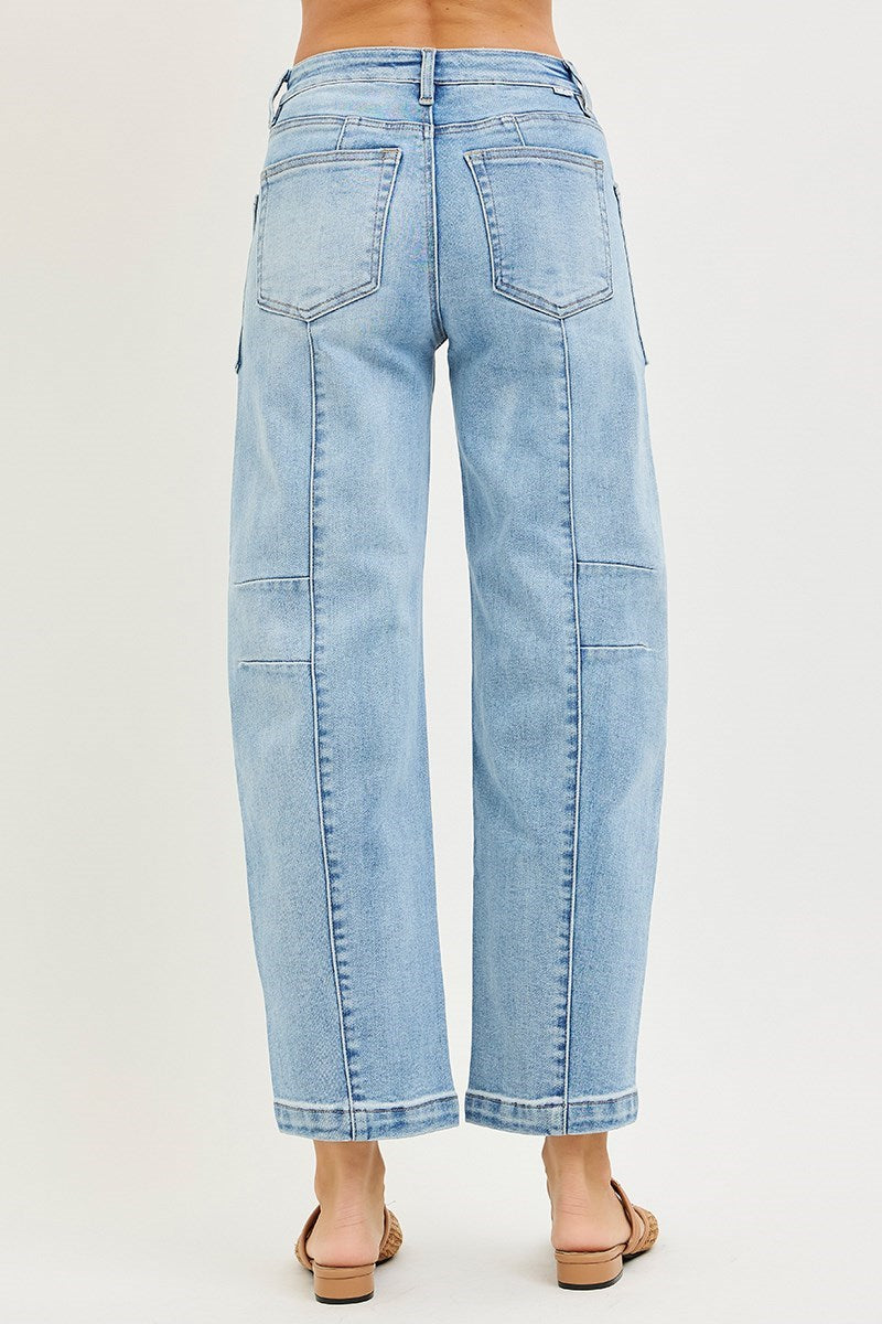 The Cody High Rise Ankle Boyfriend Jeans Light Wash