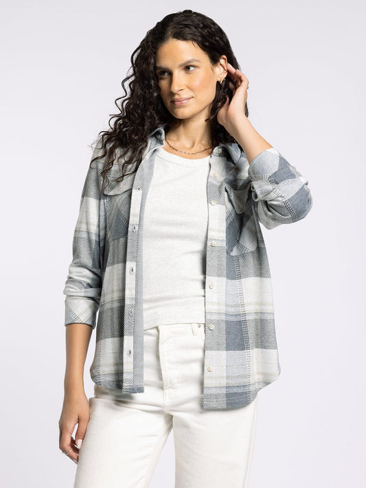 The Cassian Shirt Gray Beige Plaid