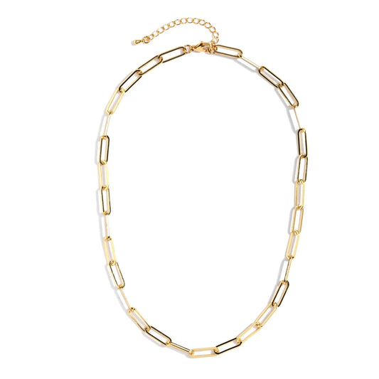 Large Link Chain Necklace Gold