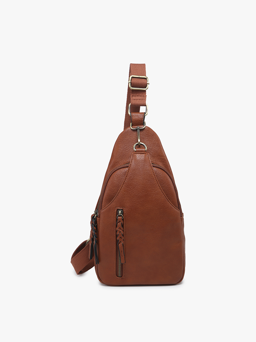 The Everly Sling Backpack Brown