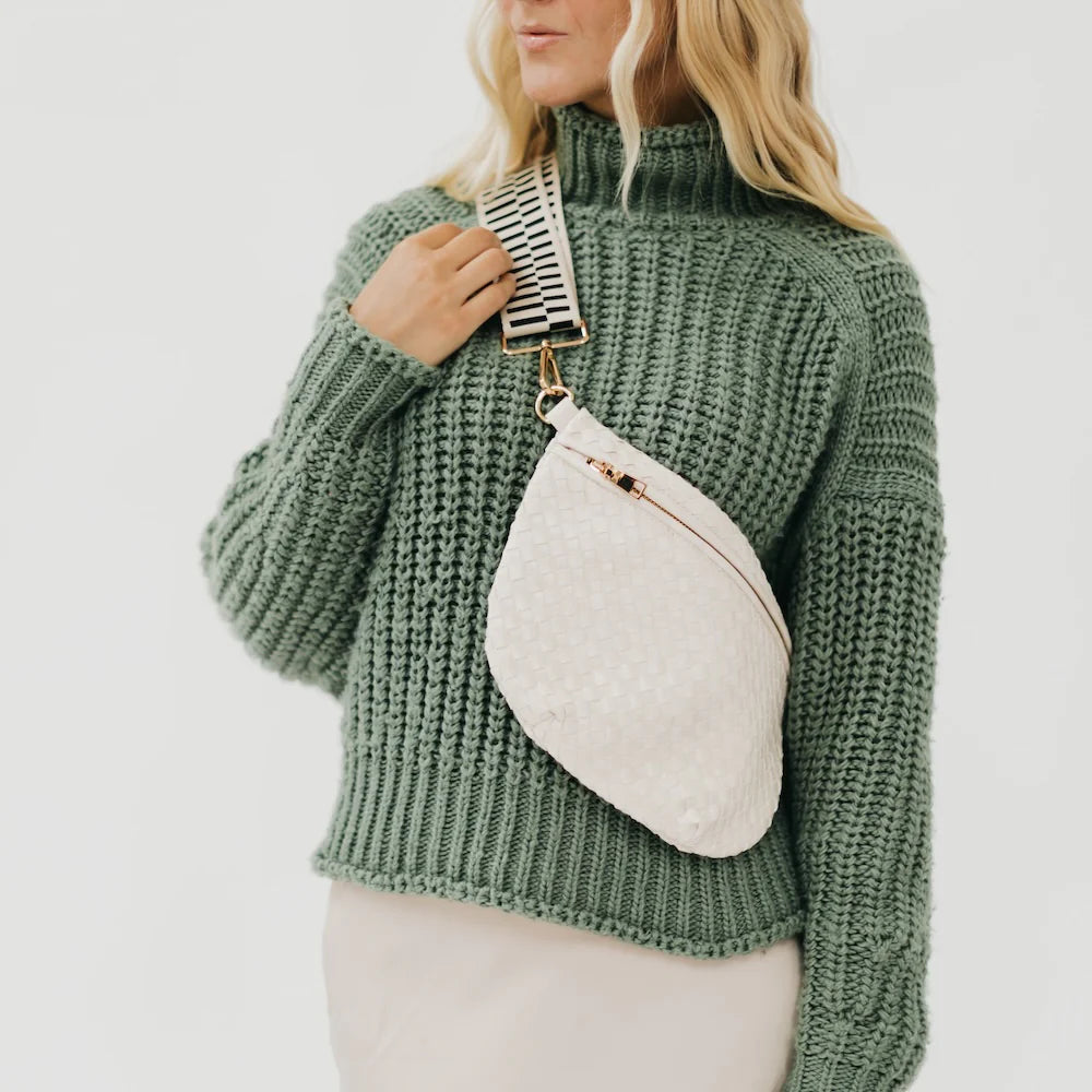 The Westlyn Woven Bum Bag Cream