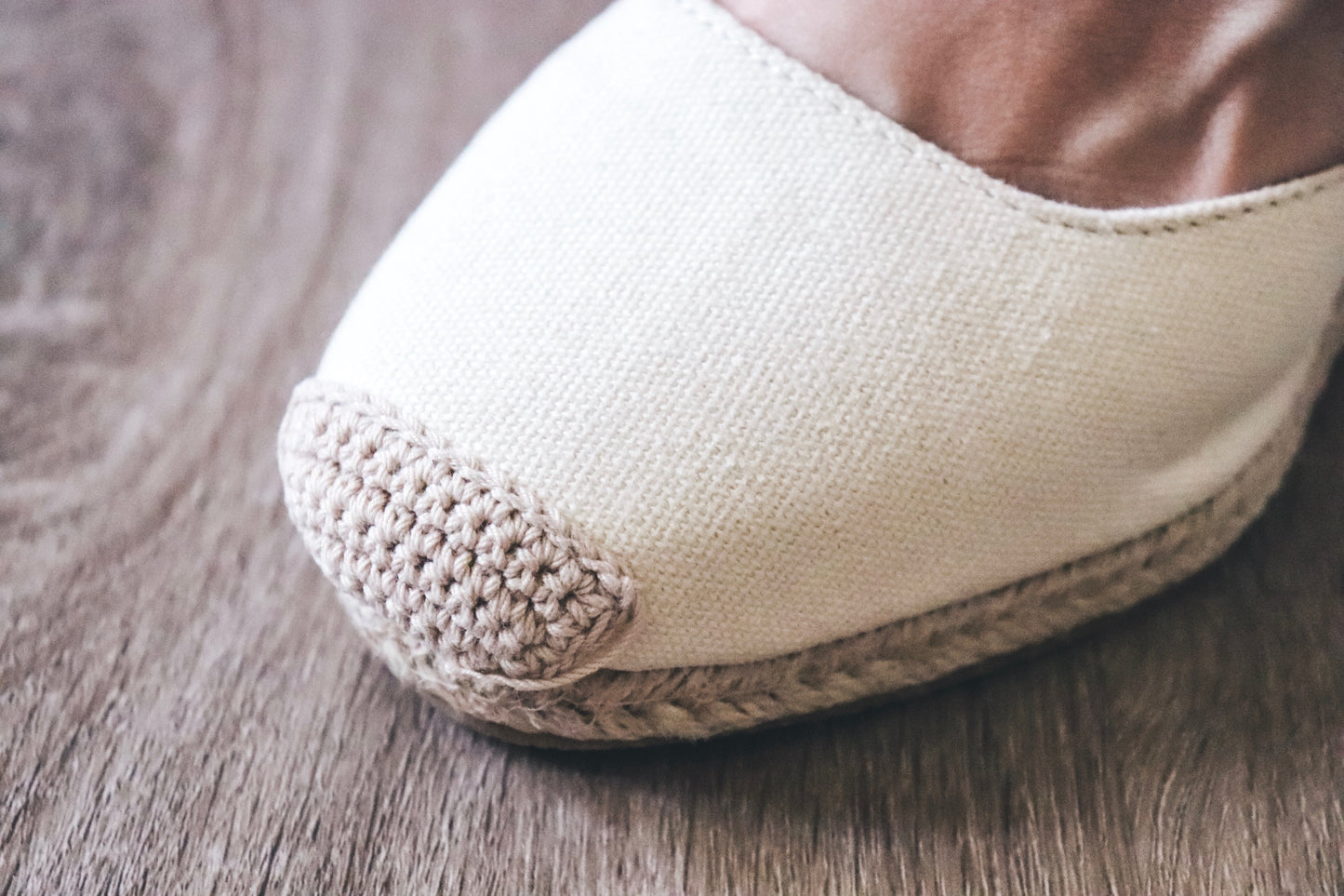 The Channing Espadrille Wedges Beige