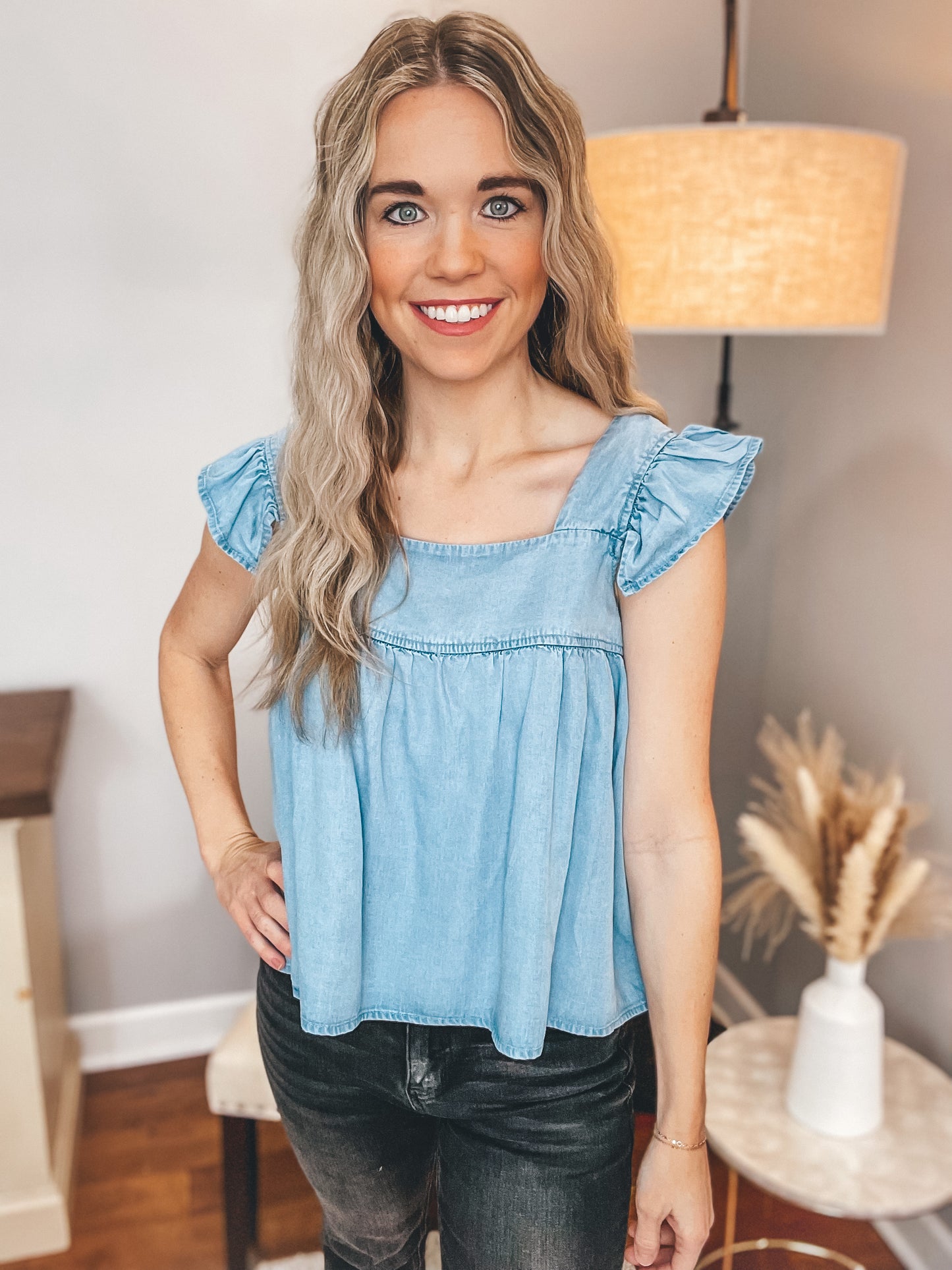 Missing You Chambray Top