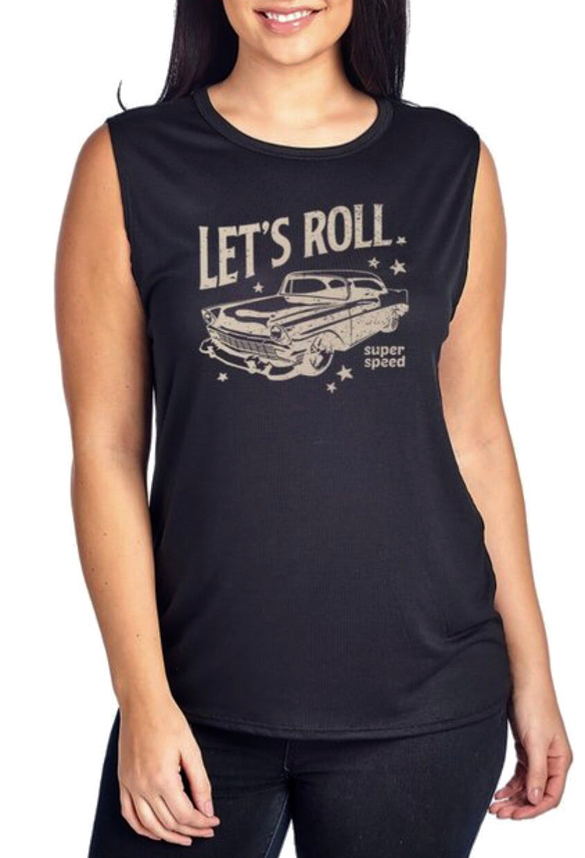 Let’s Roll Graphic Tank Extended